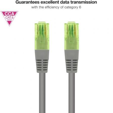 Nanocable Cable de Red Latiguillo CAT.6 UTP AWG26 CCA, 30 cm, Gris Nanocable Cable de Red Latiguillo CAT.6 UTP AWG26 CCA, 30 cm, Gris